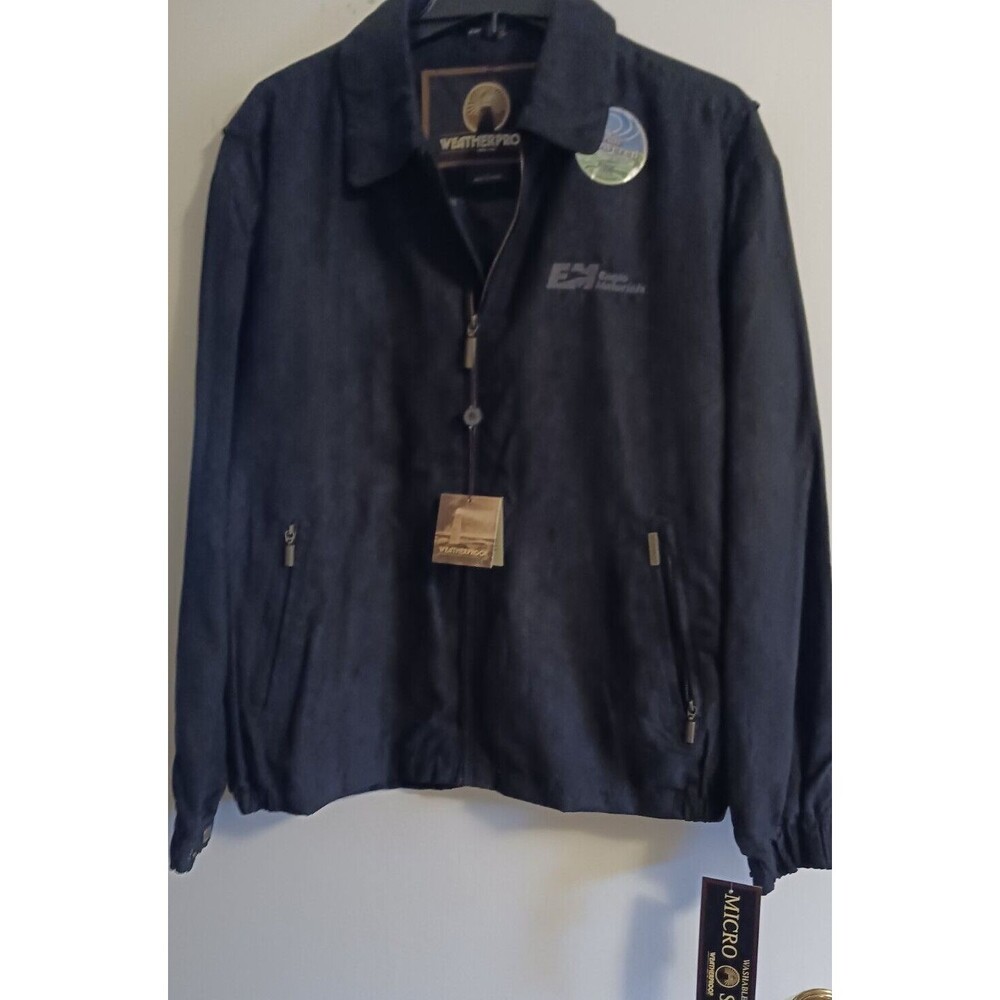 Men's Weatherproof Full Zip Water Resistant sizeLWind Repellant UltraLuxe Jacket
